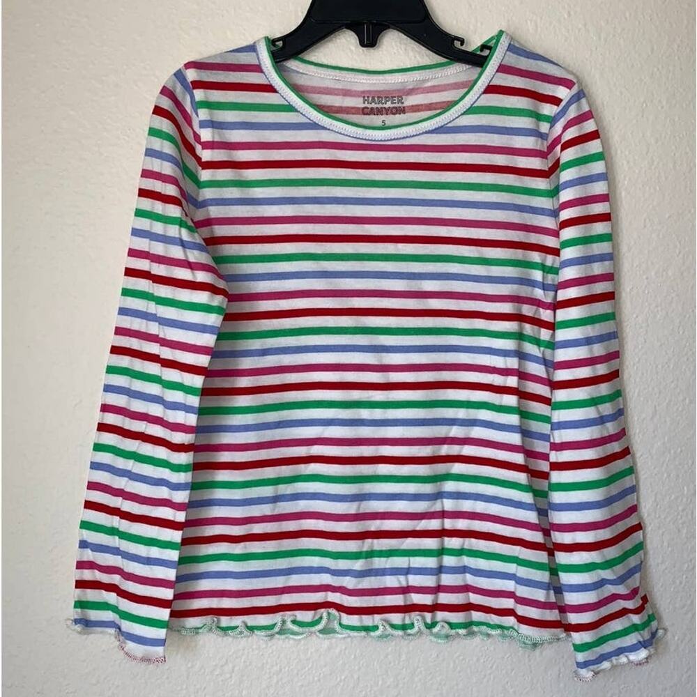 5/$25 NWT Harper Canyon Girls Striped Tee